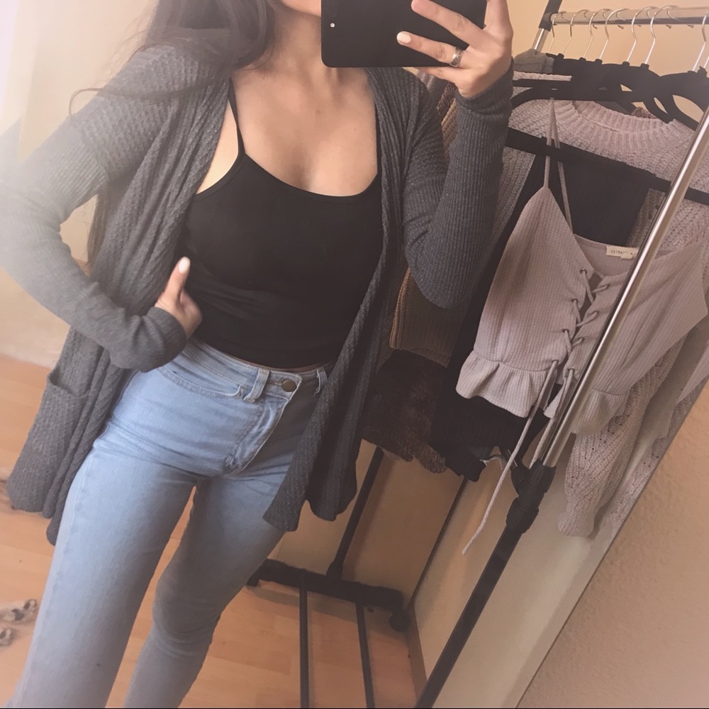 American Eagle Gray Cardigan